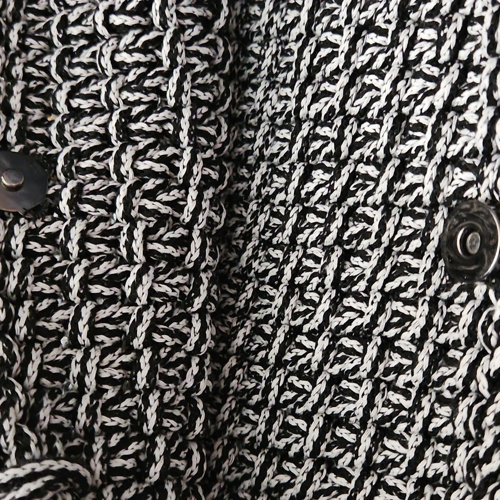 Daisy Crochet By Anna Handmade  TOTE BAG Black And White Limited Edition - Picture 8 of 8